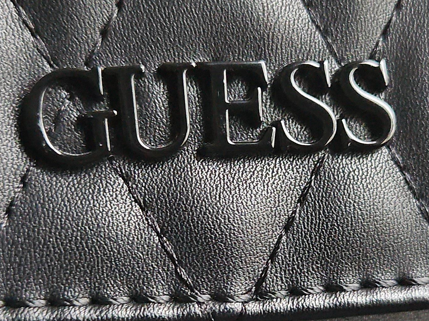 Guess Black Quilted Crossbody Bag thumbnail