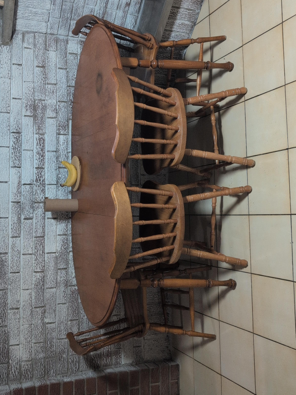 Wooden Dining Table and Chairs Set thumbnail