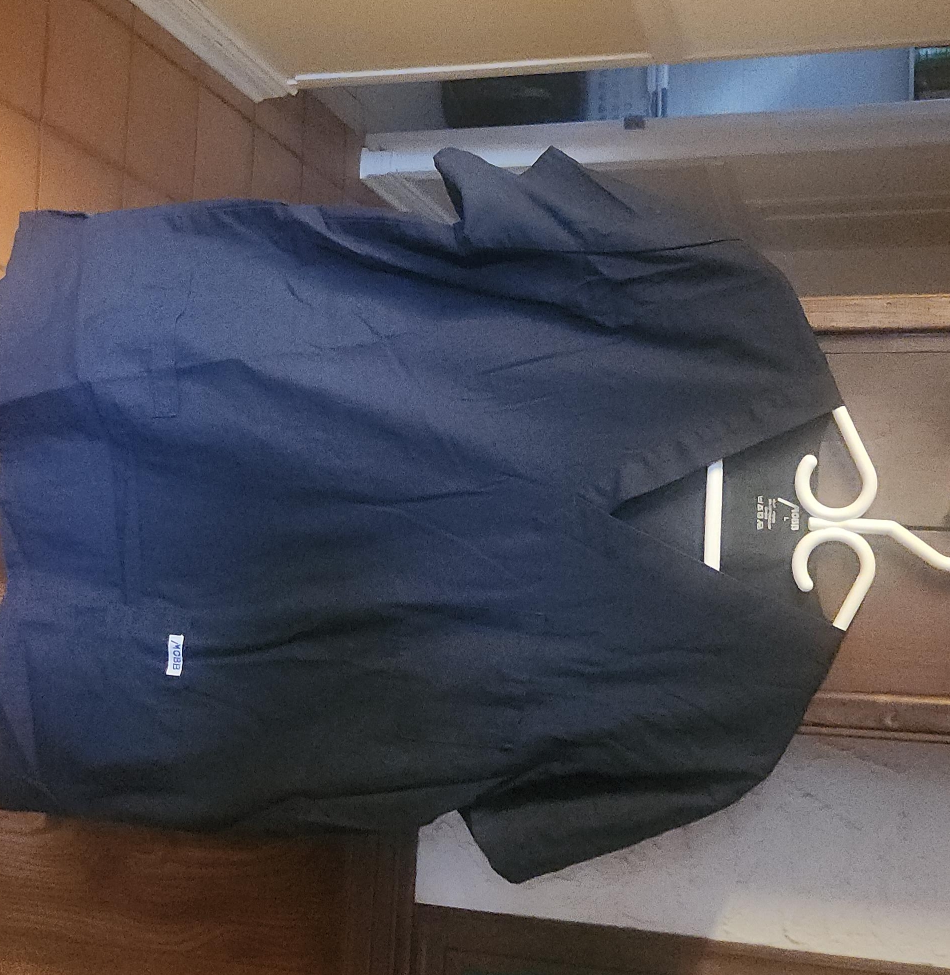 MOBB Navy Blue Scrub Top - Size L thumbnail