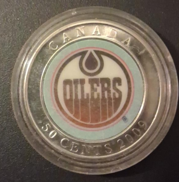2009 Edmonton Oilers 50 Cent Coin
