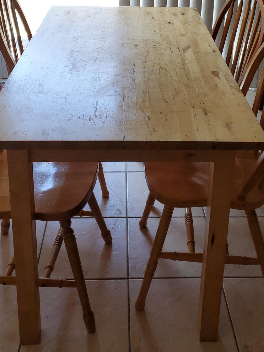 Wooden Kitchen Table and Chairs Set thumbnail