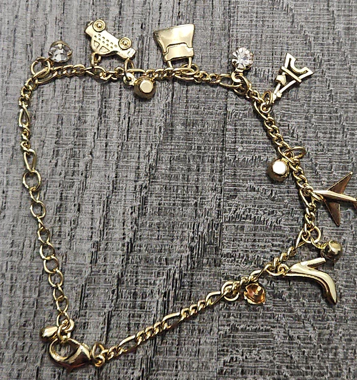 Gold Charm Bracelet