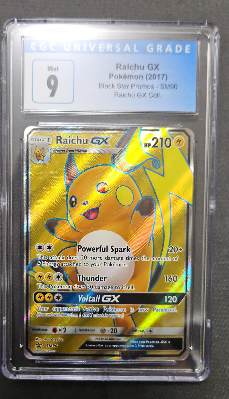 Mint CGC 9 Raichu GX Pokemon Card (2017) thumbnail