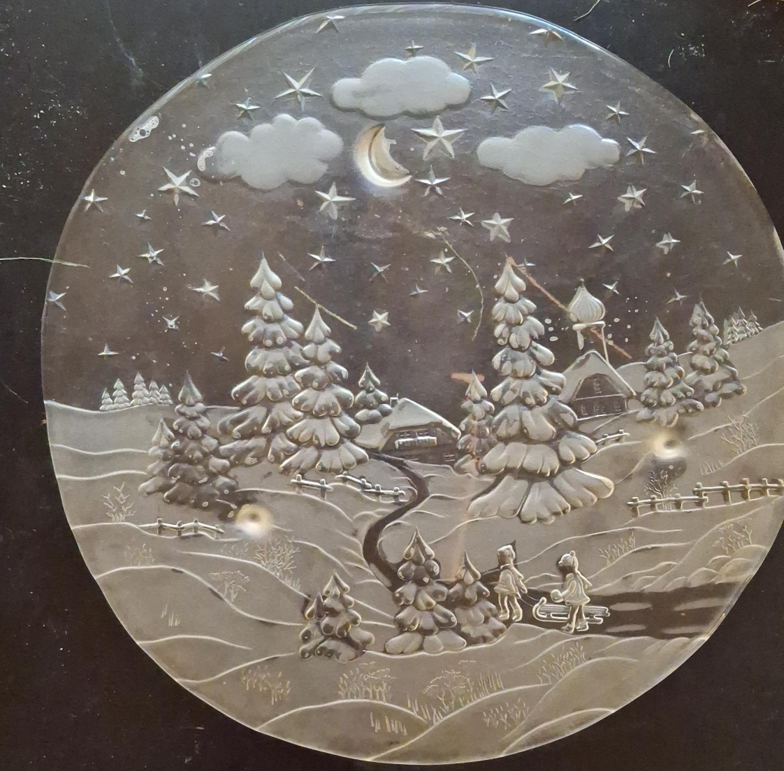 Winter Scene Embossed Plate thumbnail