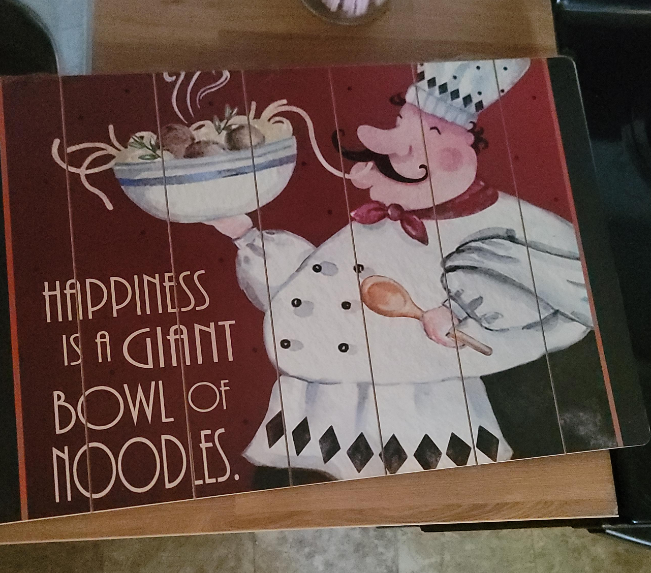 Chef 'Happiness is Noodles' Wall Decor thumbnail
