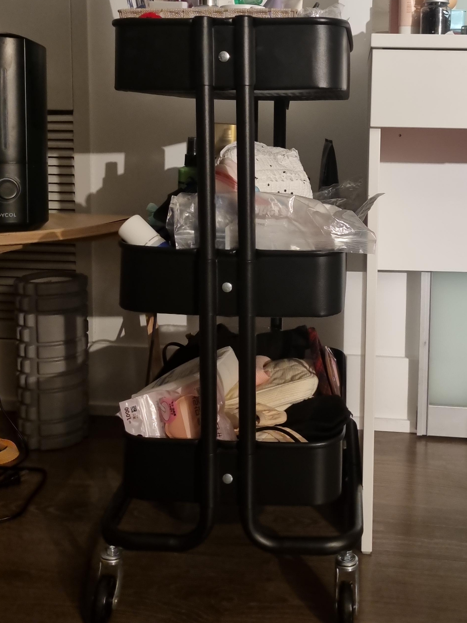 IKEA RÅSKOG Cart - Black thumbnail