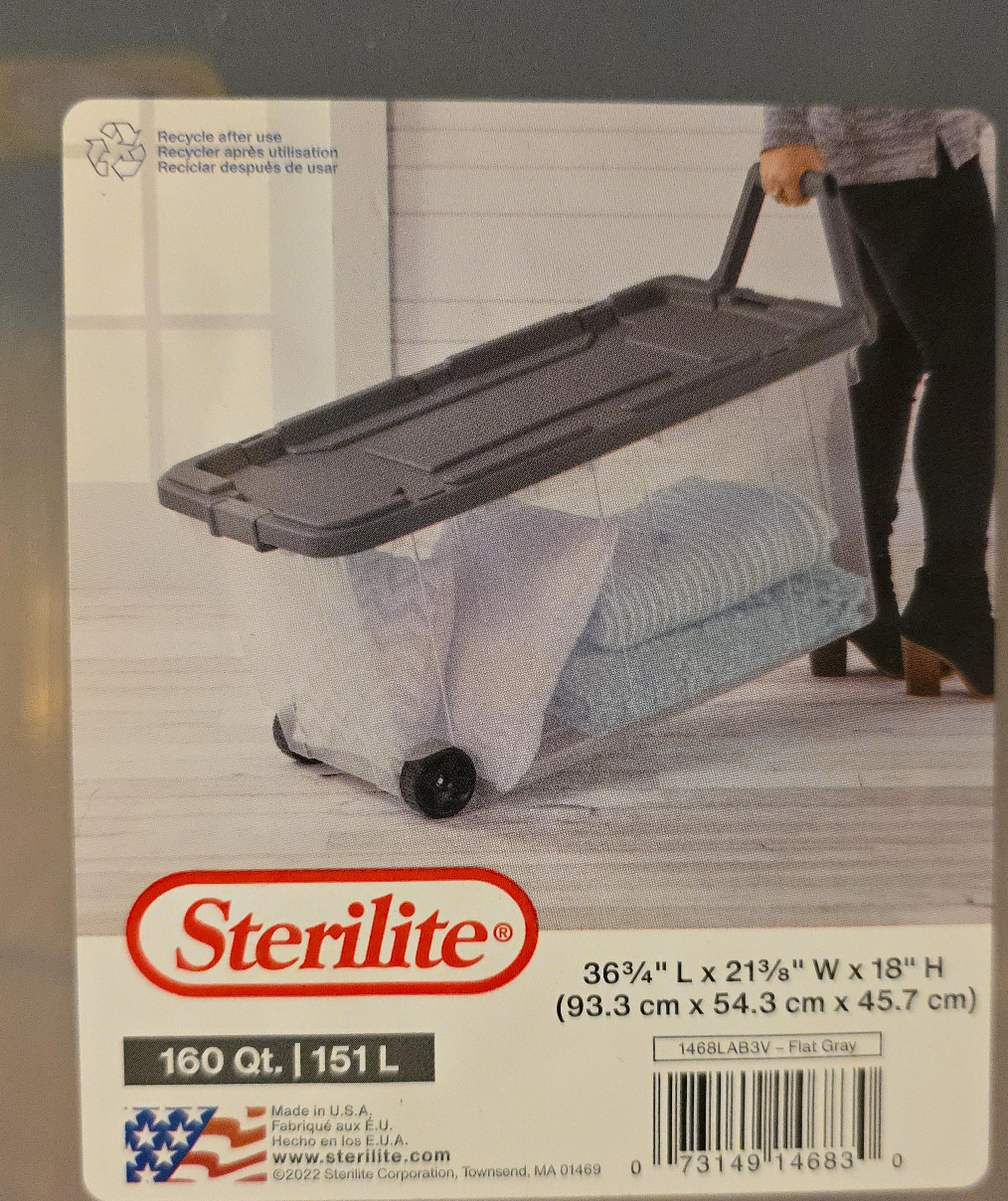 Sterilite 160 Qt Wheeled Storage Box thumbnail
