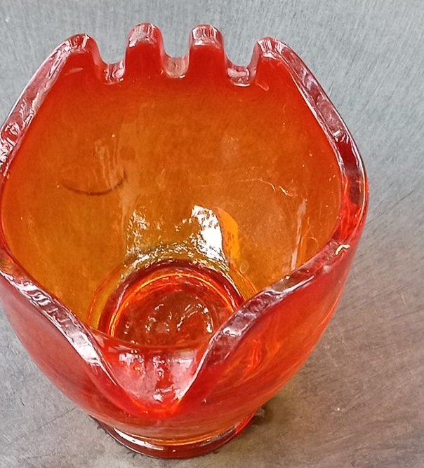 Orange Glass ash tray thumbnail