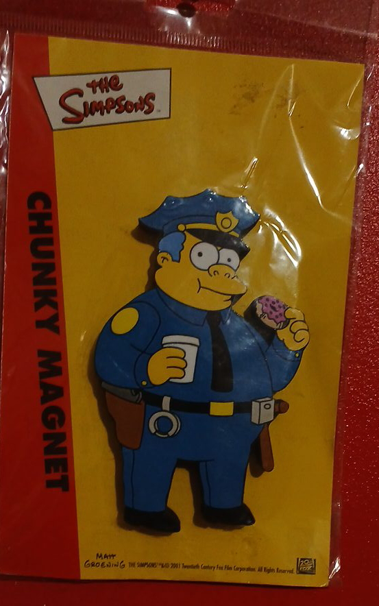 The Simpsons Chief Wiggum Chunky Magnet