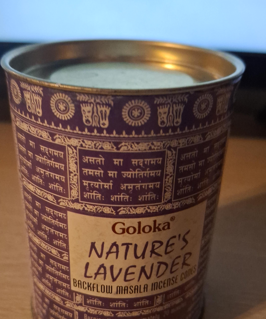 Goloka Nature's Lavender Backflow Masala Incense Cones thumbnail