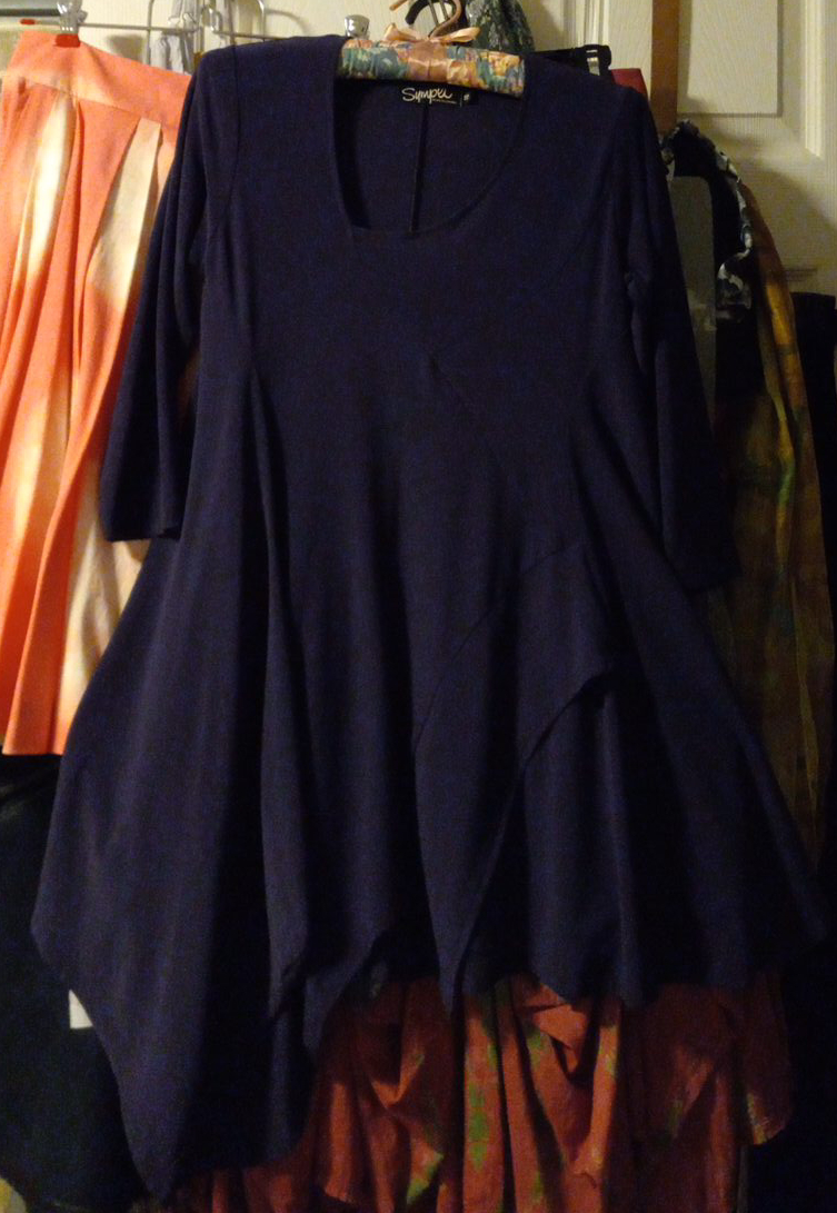 Simpkin Dark Purple Tunic Dress thumbnail