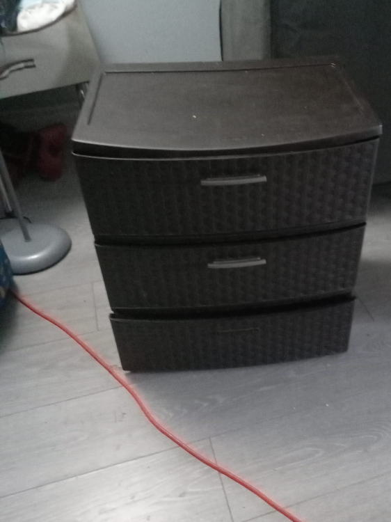 Brown 3-Drawer Storage Unit thumbnail