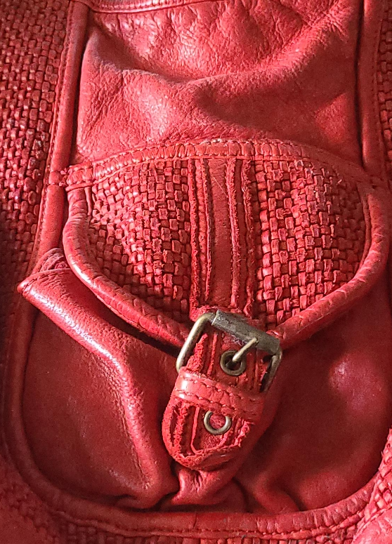 Bright Red Leather Bag thumbnail