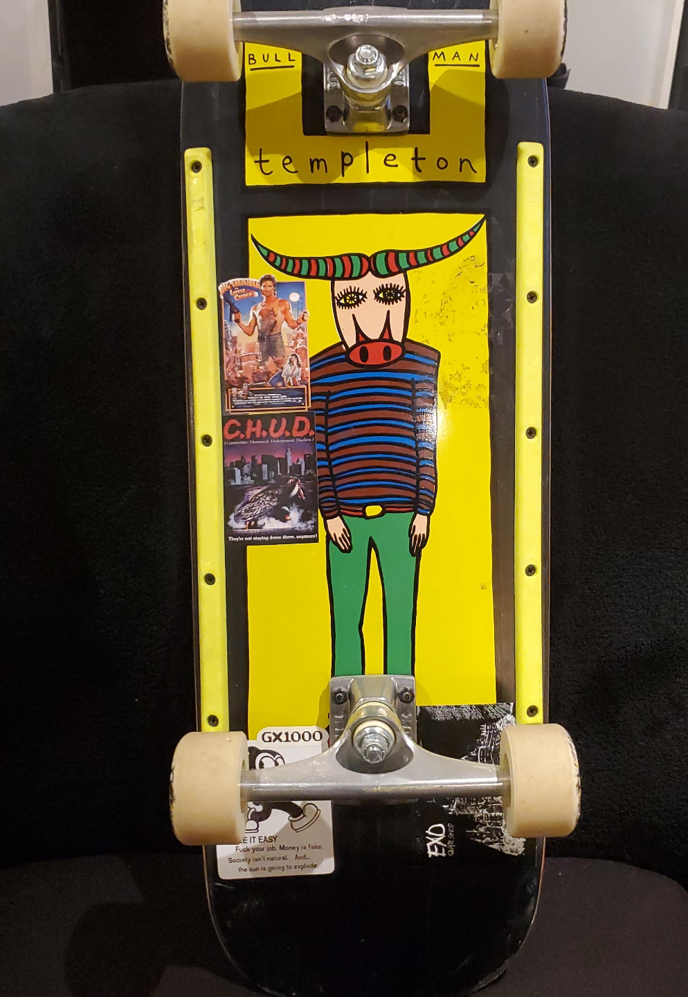 New Deal Ed Templeton Bull Man Skateboard thumbnail