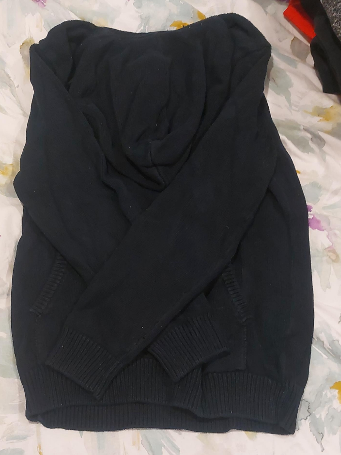 Black Knitted Hoodie thumbnail