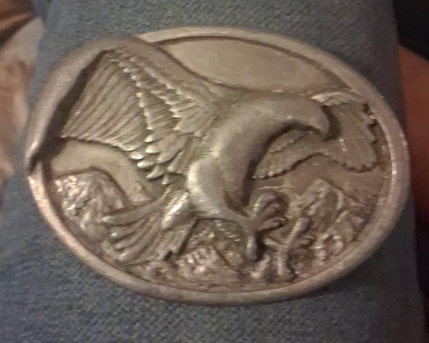 Oval Eagle Belt Buckle