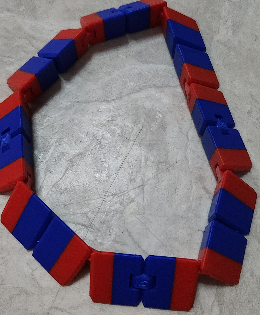 Red and Blue Infinity Cube Fidget Toy