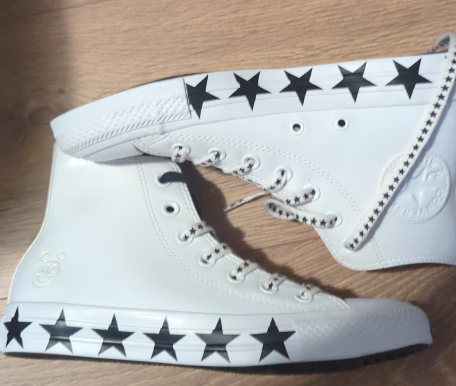 White Star Chuck Taylor High Tops thumbnail