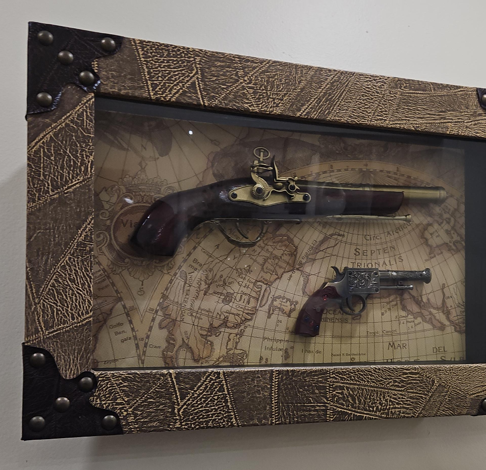 Framed Decorative Antique Gun Replicas thumbnail