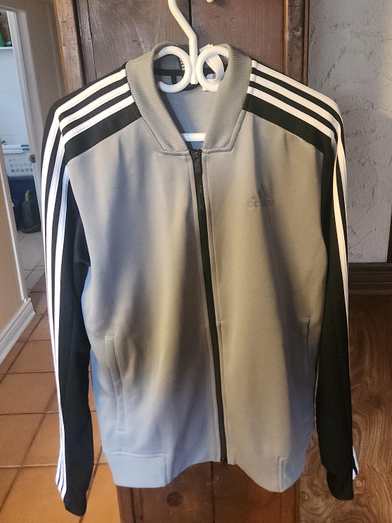 Adidas Grey & Black Track Jacket thumbnail