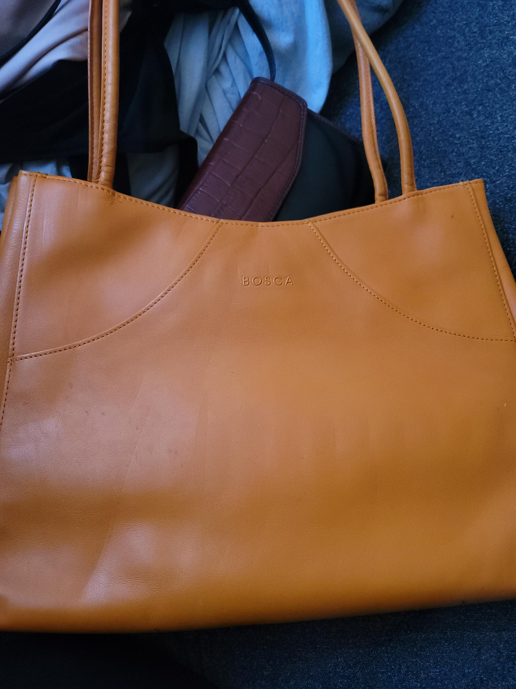Bosca Leather Tote Bag - Orange  Colour thumbnail