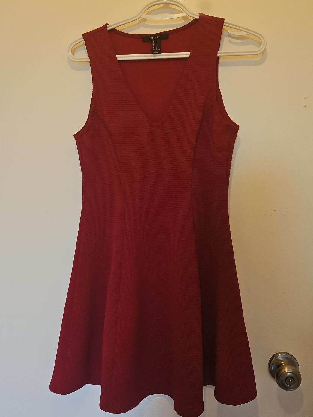 Forever 21 Red Sleeveless Dress thumbnail