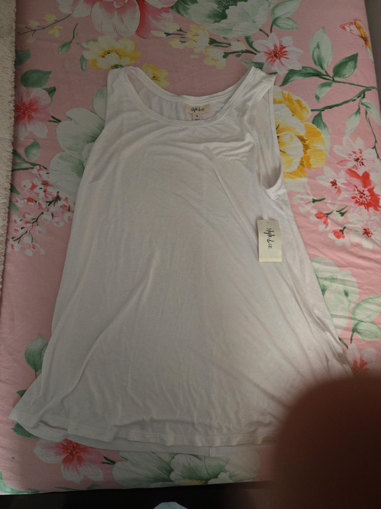 White Tank Top With Tag thumbnail