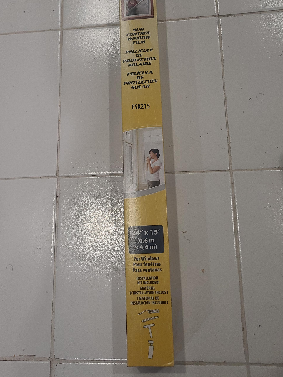 Sun Control Window Film - 24" x 15'