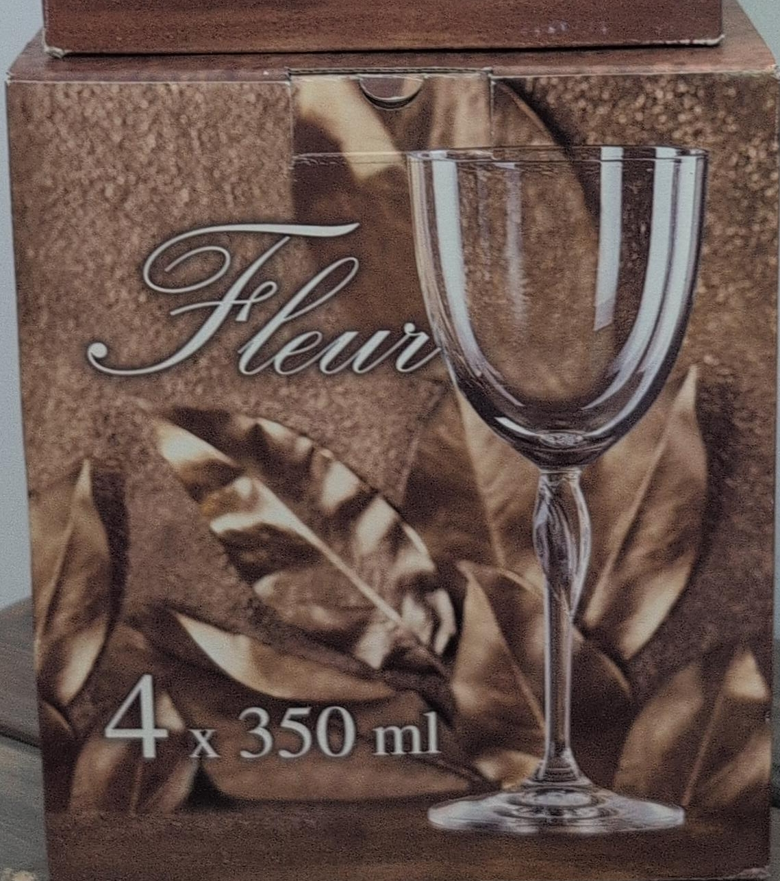 Fleur Crystal Wine Glasses - Set of 4 thumbnail