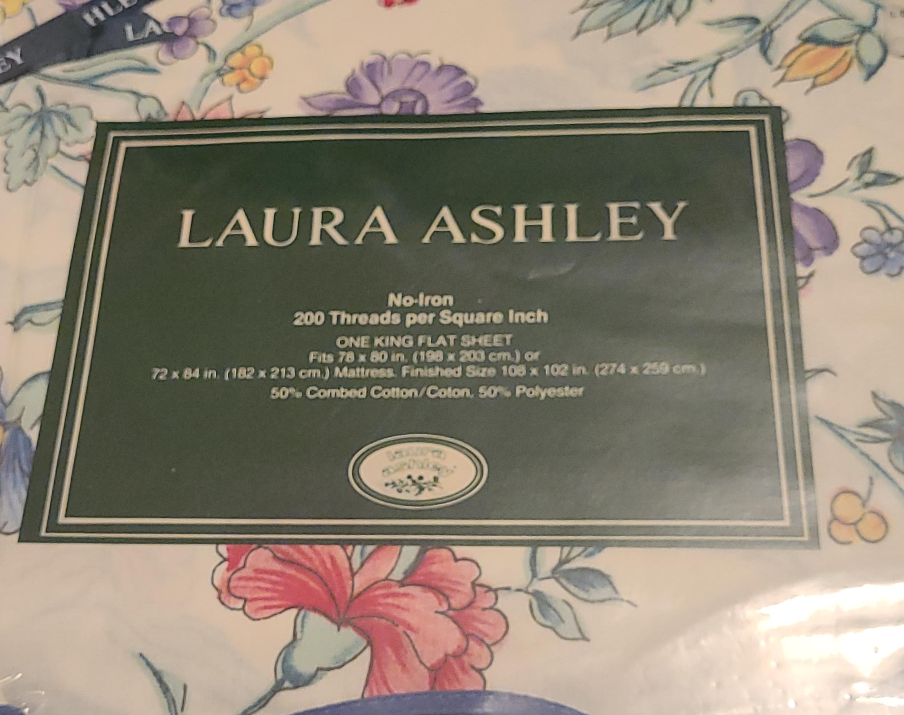 Laura Ashley King Flat Sheets