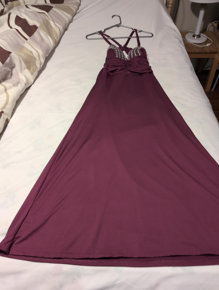 Burgundy Maxi Dress thumbnail