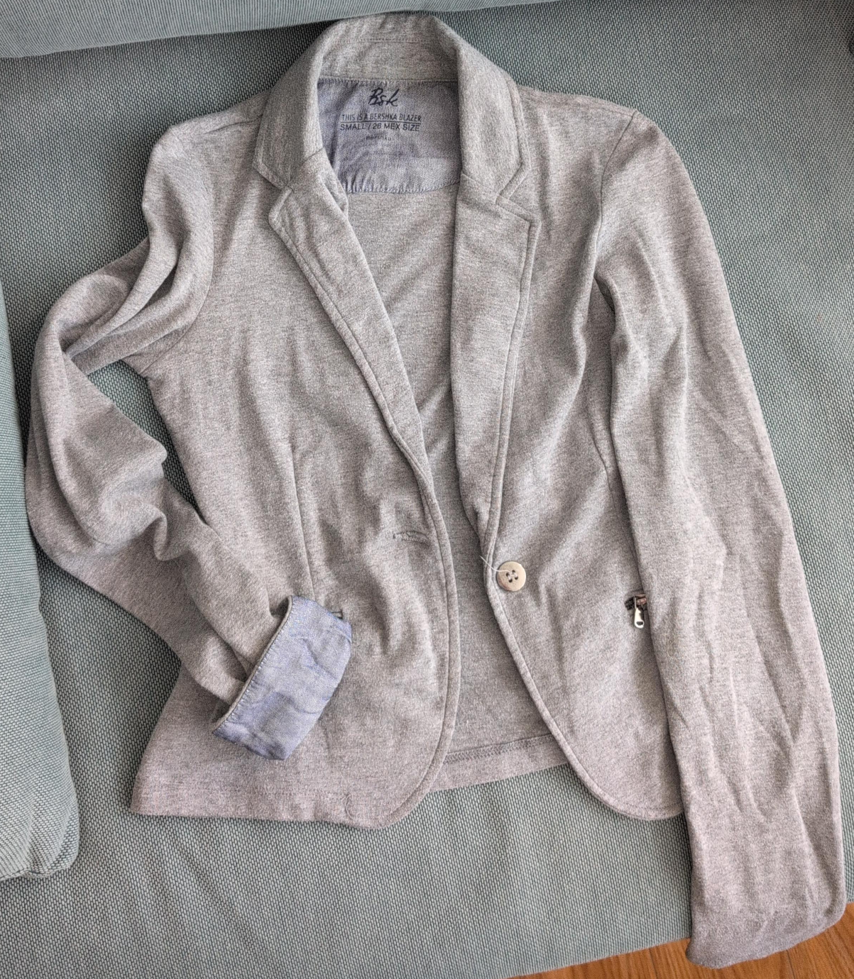 Bershka Grey Blazer - S thumbnail