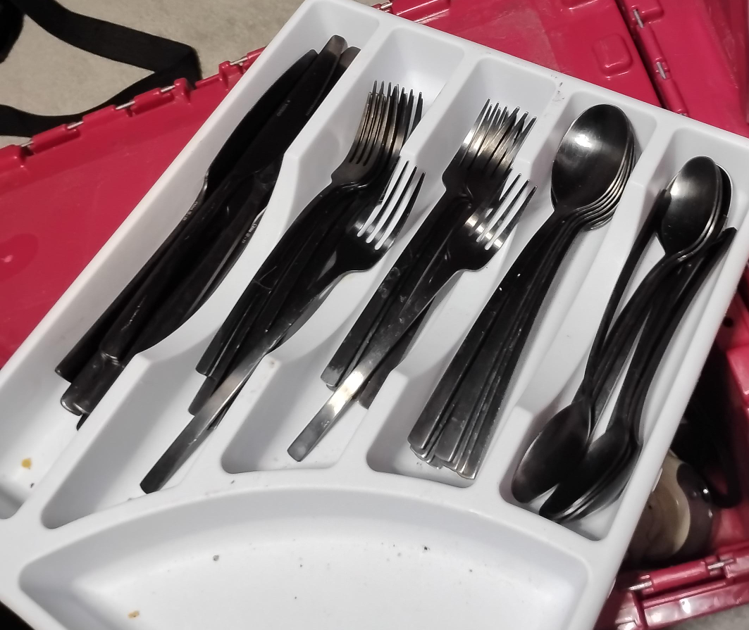 Black Flatware Set thumbnail