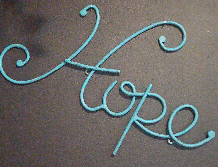Metal Hope Wall Decor thumbnail