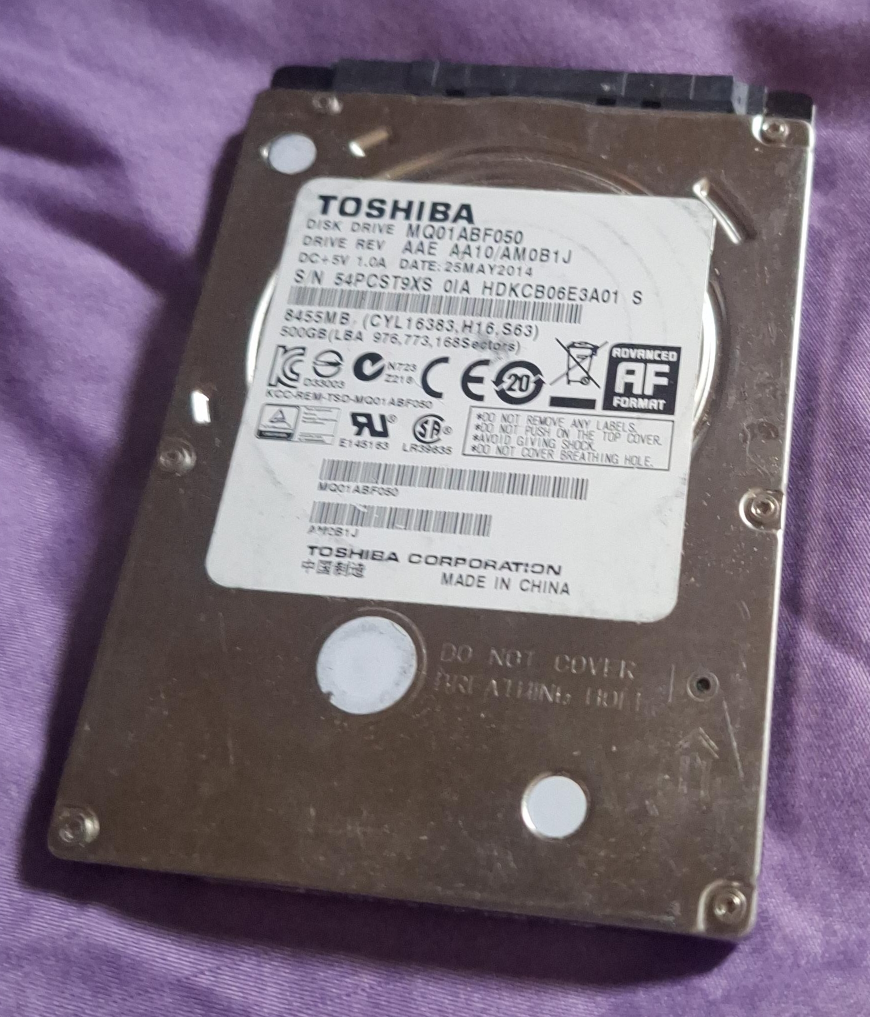 Toshiba MQ01ABF050 500GB Hard Drive