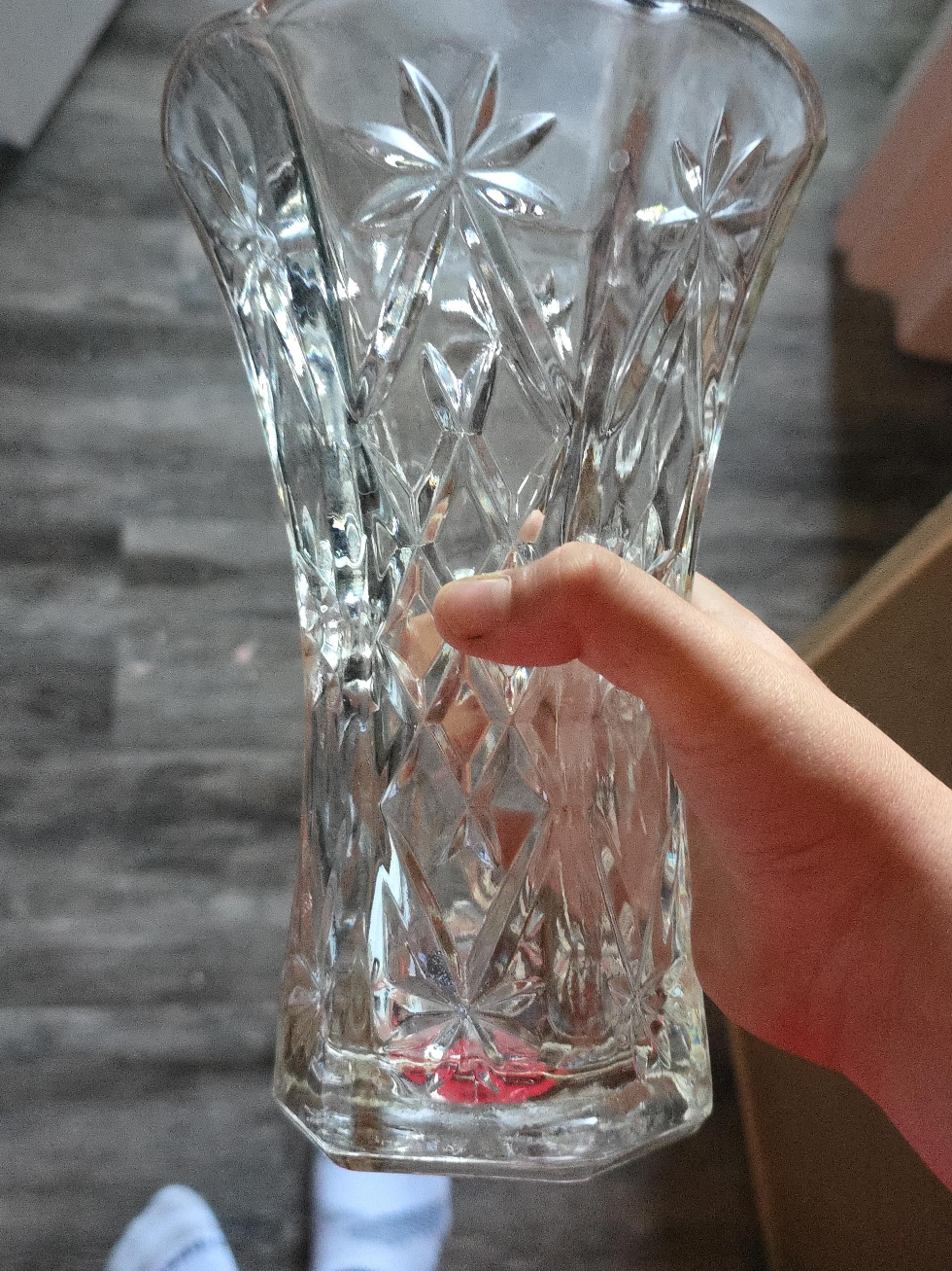 Crystal Glass Vase💚🥕 thumbnail