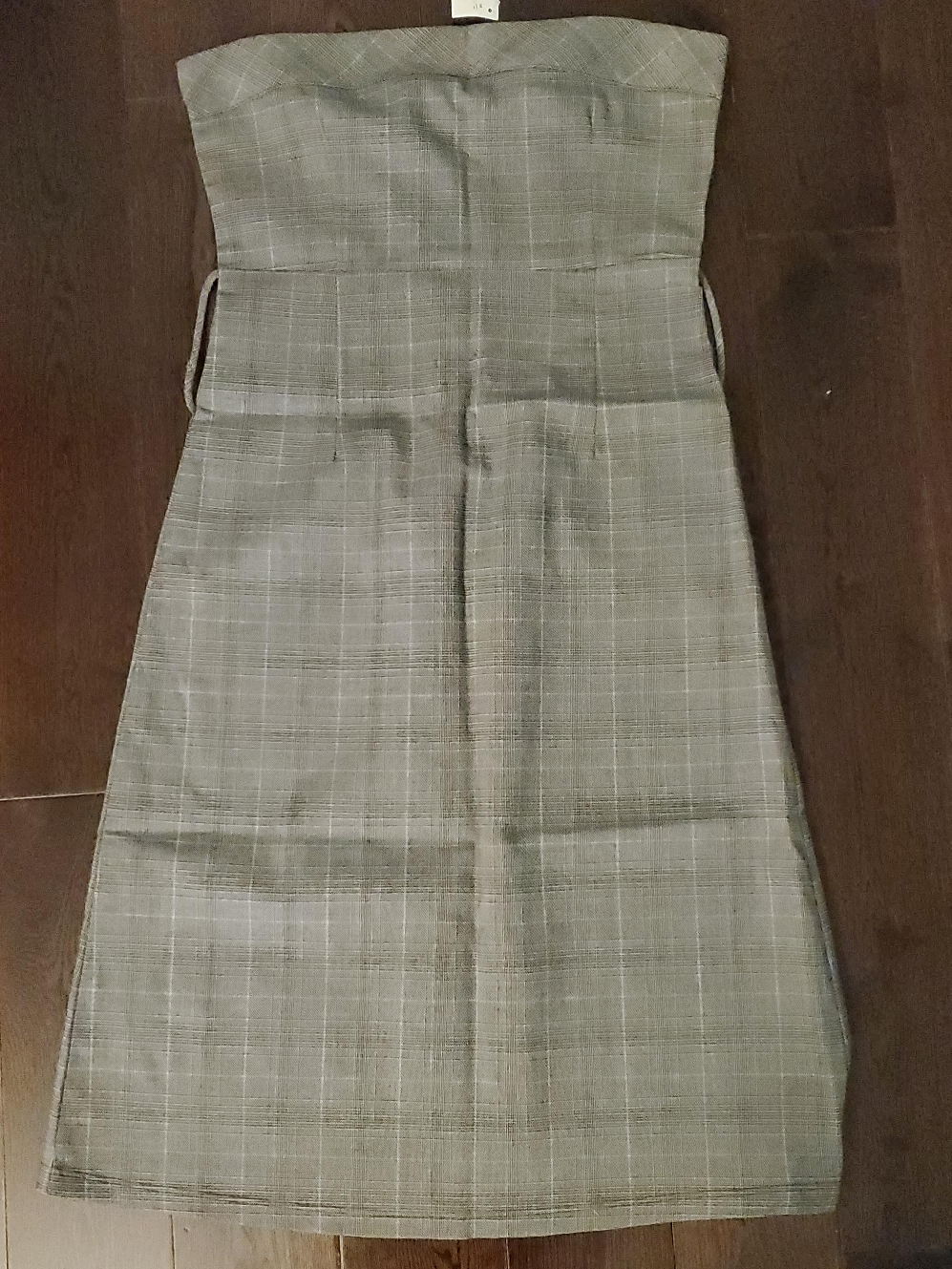 strapless plaid new dress size medium thumbnail