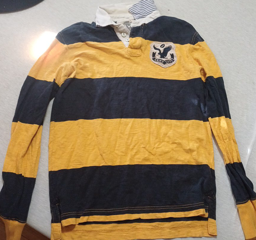 GANT Rugby Shirt - Yellow/Navy Stripes thumbnail