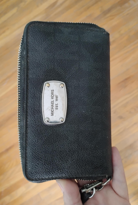 Michael Kors Black Wristlet Wallet thumbnail