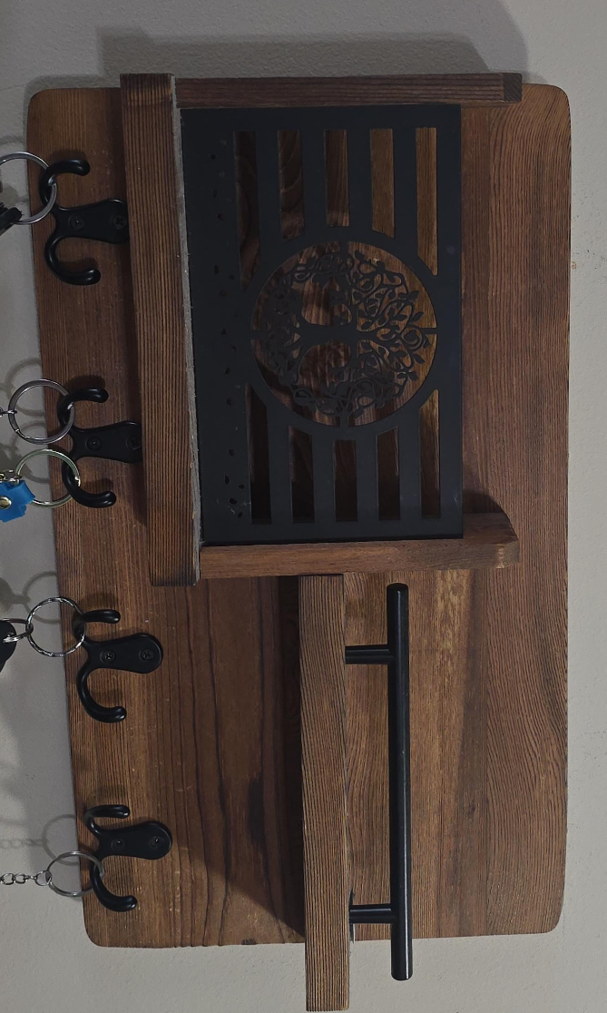 Wood and Metal Key Holder thumbnail