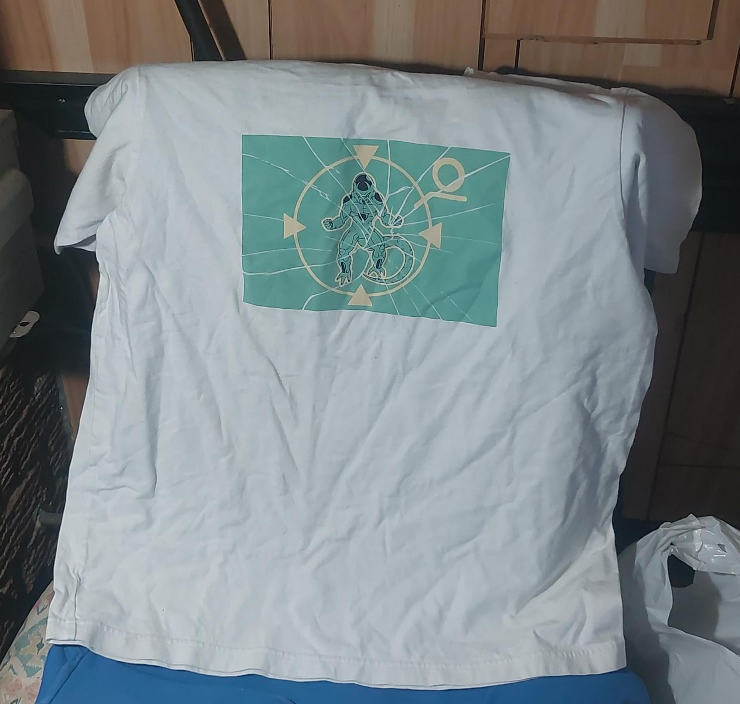 White T-Shirt with Graphic Print thumbnail