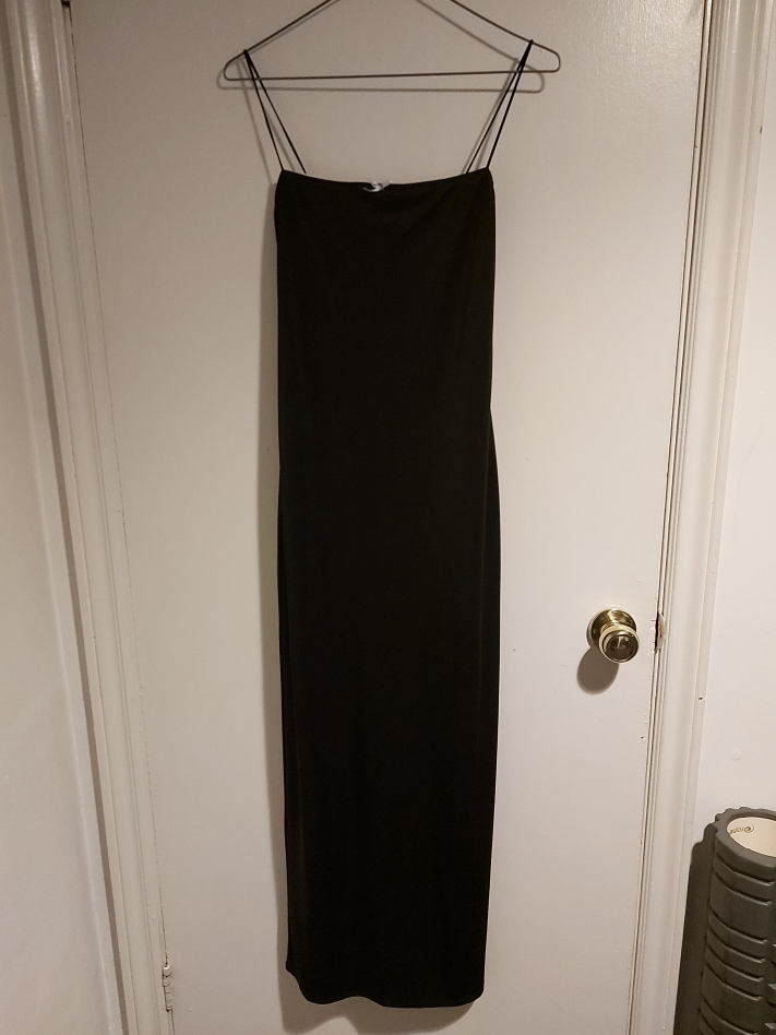 Black Spaghetti Strap Maxi Dress