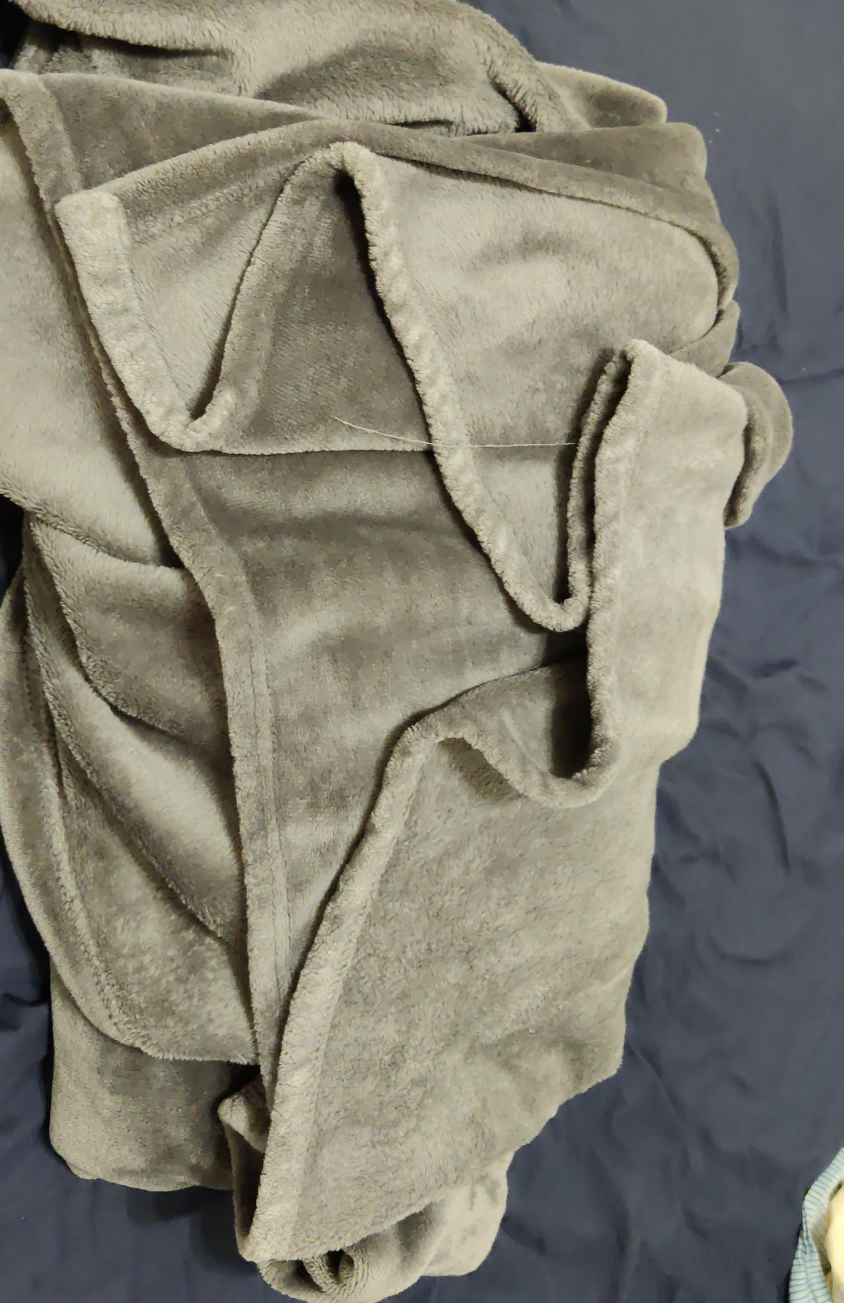 Grey Queen Size Fleece Blanket