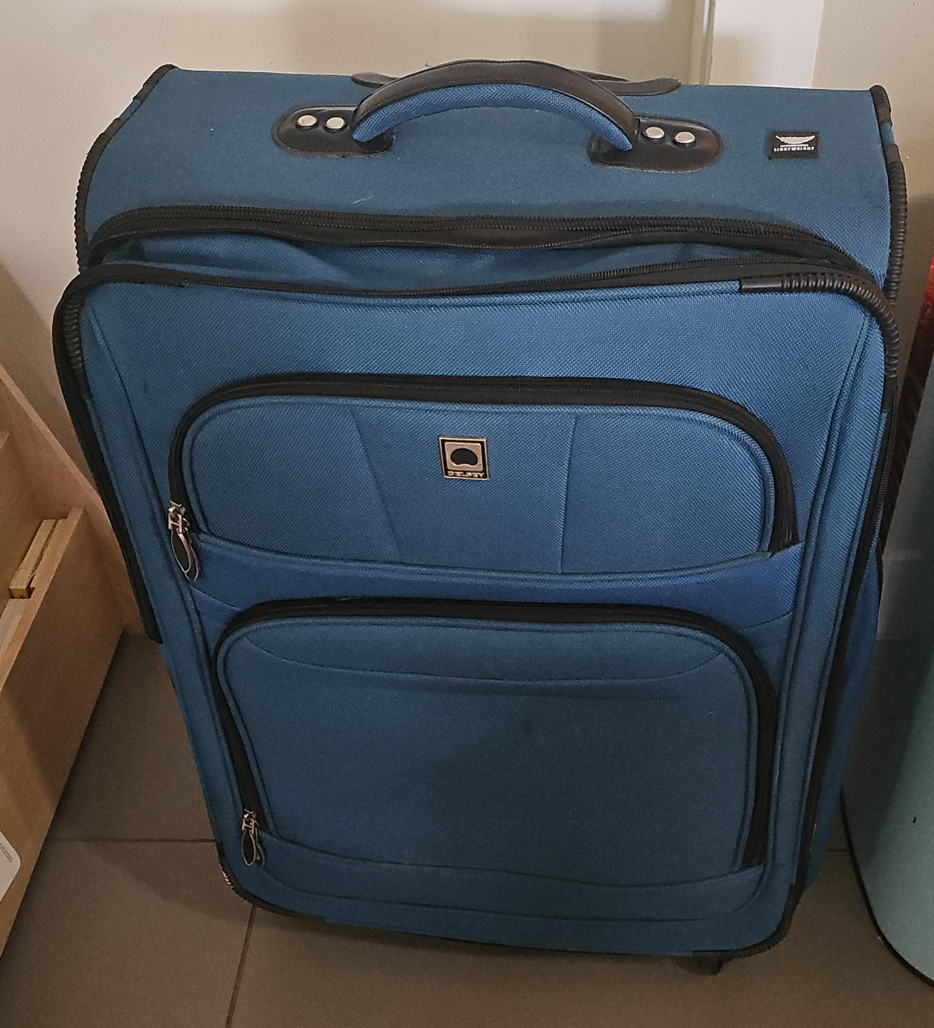Blue Rolling Suitcase thumbnail