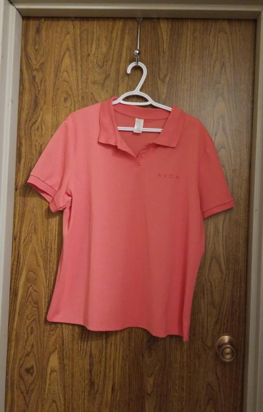 Avon Pink Polo Shirt thumbnail