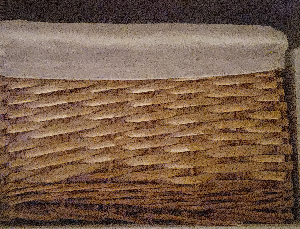 Woven Basket with Cloth Liner x 2 thumbnail