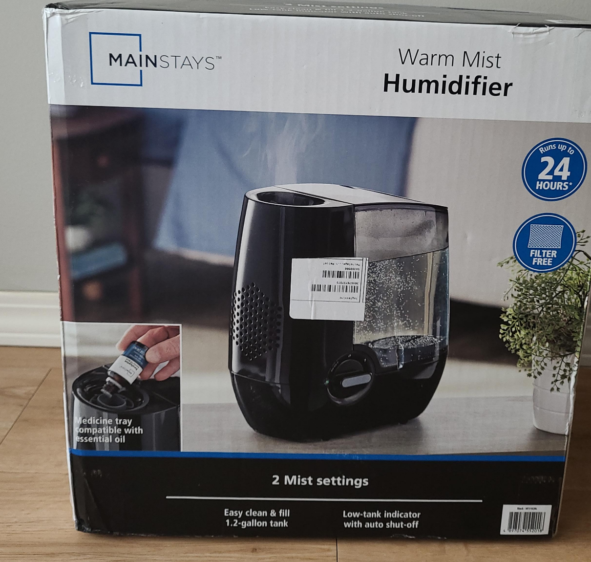 Mainstays Warm Mist Humidifier - Filter Free thumbnail