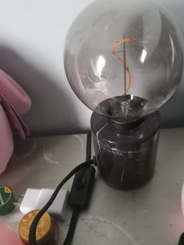 Table Lamp with Globe Bulb thumbnail