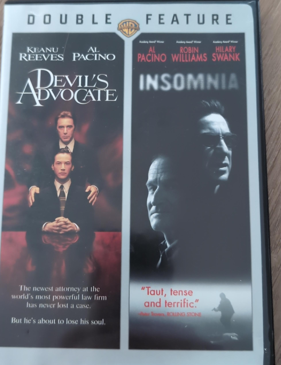 Devil's Advocate and Insomnia Double Feature DVD thumbnail