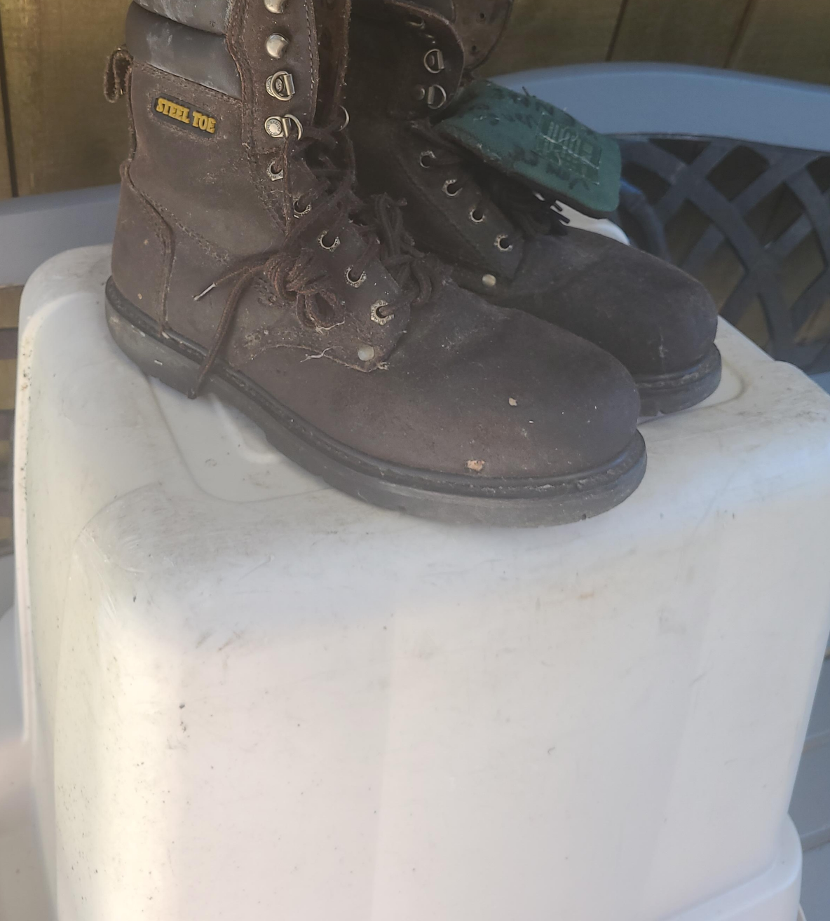 Steel Toe Boots Men's Size 10 thumbnail